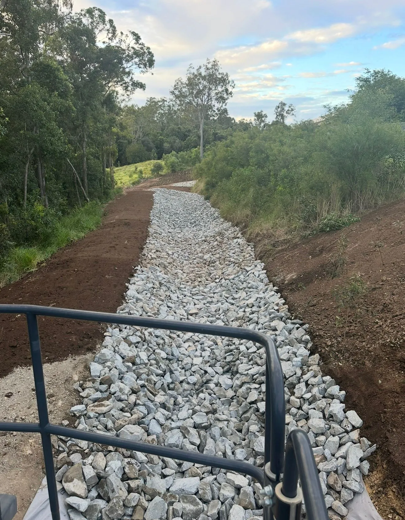 Dam build complete, this thing is going to hold some serious water. Great project out in t...